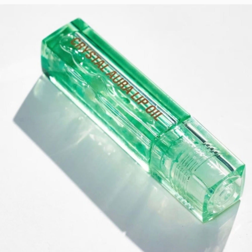 Lip Oil - Aventurine Crystal Aura Lip Oil By Revolution - Clear Lip Oil - New